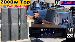 DJ Speaker P Audio 2000w Dual 15 Top Fitting क्या चलते है। Nx Audio MT2201 पर🔥 [upl. by Acisse187]