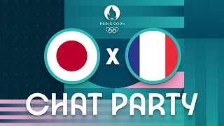 Japan v France  Mens Olympic Basketball Tournament Paris 2024  Chat Party ⚡🏀 [upl. by Scarface977]