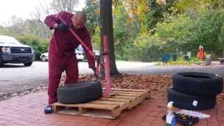 Dismount and mount with Harbor Freight Tire Machin [upl. by Eesac]