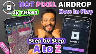 NOT Pixel Airdrop  Not Pixel by NotCoin  How to Play and Get More PX Tokens on Not Pixel [upl. by Naryt394]