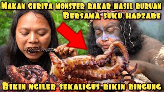 DEDE INOEN VS ORANG PRIMITIF MAKAN GURITA MONSTER SUPER BESAR [upl. by Heyde]