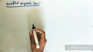 Electrostatics  modified amperes law [upl. by Enneire]