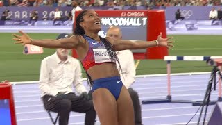 Tara Davis Woodhall Womens Long Jump Final Paris 2024 Olympics olympics2024 taradaviswoodhall [upl. by Irahc]