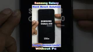 Forgot Screen Lock Samsung Galaxy A10A10S Delete Pin Pattern Password Lock ✅ Finally Without Pc [upl. by Ahtibbat]