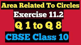 Area Related to circles NCERT Class 10  exercise 111 Q1 to Q8 Solutions studypointpro [upl. by Christal]