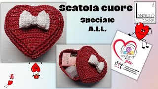 Scatola cuore alluncinetto HEART [upl. by Analah]