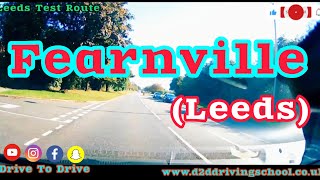 FearnvilleLeeds driving test Route No 2 harehills leeds testroute drivinglesson uk [upl. by Leimad272]