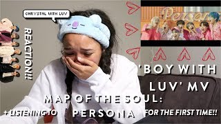 BTS 방탄소년단 BOY WITH LUV REACTION  MAP OF THE SOUL PERSONA FIRST LISTEN ✿ [upl. by Hgieliak]