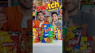 Probando TODAS las SABRITAS SWITCH 🔁😱🔥 sisomosgemelos sabritas ruffles doritos cheetos [upl. by Albers]