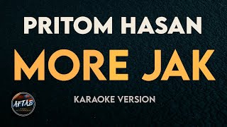 Morey Jak  Pritom Hasan KaraokeInstrumental Version with Lyrics [upl. by Takeo568]