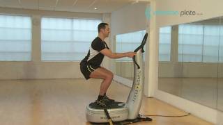 Vibration Plate Training  Squats with pulses [upl. by Ahsienar]