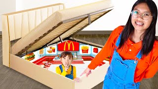 Ellie Maddie amp Wendys Secret Hidden Restaurant Cooking Adventure [upl. by Ruthe663]