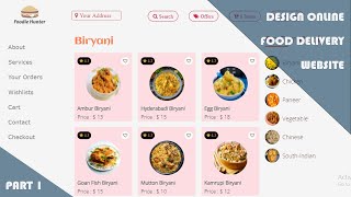 Design online food delivery website using HTML CSS and Javascript [upl. by Brigette]