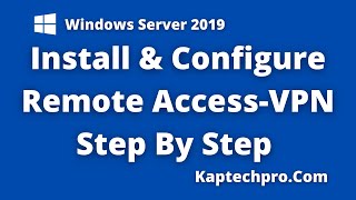 Server 2019 VPN Installation and configuration [upl. by Eatnuahc]