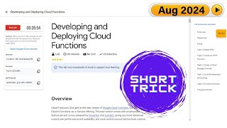 2024 Developing and Deploying Cloud Functions  qwiklabs  coursera [upl. by Oetam]