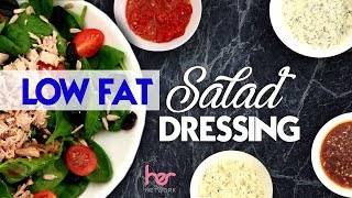 4 Low Fat Salad Dressings  Weight Loss Recipes  Joanna Soh [upl. by Atived]