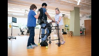 Patients Benefit Using the EksoGT™ Robotic Exoskeleton at Marianjoy Rehabilitation Hospital [upl. by Pettifer]