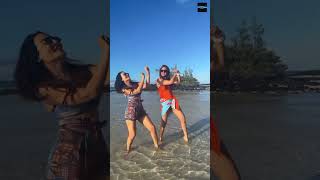 Krystle Dsouza Dancing With Surbhi Jyoti On Beach On Vacation In Mauritius [upl. by Eanom420]