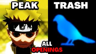 Ranking All 29 Naruto Openings [upl. by Berthe668]