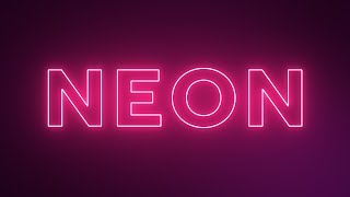 Neon Text Effect  After Effects Tutorial Free Project [upl. by Brunelle919]