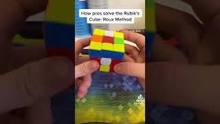 How Pros Solve the Rubik’s Cube Roux Method 😱 [upl. by Anitsyrhk]