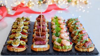 4 Canapés Gourmet con Pan Tostado para Celebrar la Navidad 20232024  DarixLAB [upl. by Ayr512]