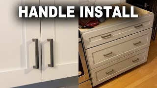 How to Install Cabinet Door and Drawer HandlesKnobsPulls [upl. by Mall410]