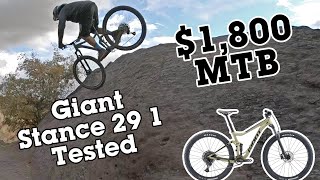 Only 1800 and Ripping  Giant Stance 29 1 MTB Review [upl. by Maryellen]