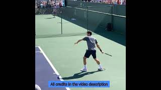 Roger Federer Practice Tennis  Forehand and blackhand in slow motion federer slowmotion forehand [upl. by Halimak]