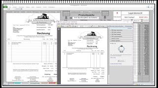 Rechnungsprogramm mit Kundendatenbank Produktpalette und Warenwirtschaft [upl. by Mcquade]