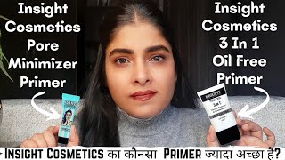 Insight Cosmetics Pore Minimizer Primer Review amp Demo  Affordable Primer  Antima Dubey Samaa [upl. by Spillar]