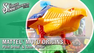 🛡️ MATTEL MotU Origins  Point Dread amp Talon Fighter  Masters of the Universe  unboxing Review [upl. by Thordis891]