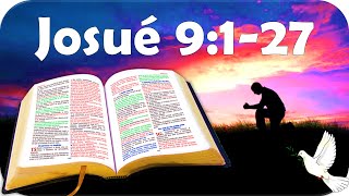 Josué 9127 Los gabaonitas consiguen con astucia un acuerdo de paz LA SANTA BIBLIA letra amp audio [upl. by Tavish]