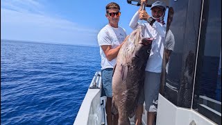 Groupers 10kg and 35kg with Slow Pitch Jigging technique Malta Fishing [upl. by Hardden]