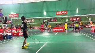 Badminton thailand แบดมินตันเด็ก 8 ปี Oliver2015 [upl. by Norit]