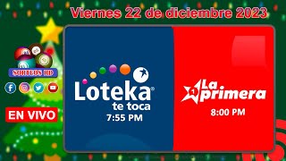 Loteka y la Primera en vivo 🎰 │Viernes 22 de diciembre 2023– 755 PM [upl. by Sena545]