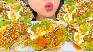 ASMR LOADED CRUNCHY TOSTADAS EATING SOUNDS MUKBANG [upl. by Louis]