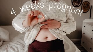 4 WEEKS PREGNANT UPDATE  Line Progression Signs and Symptoms [upl. by Anewor]