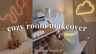 cozy room makeover  tour 🧸 HUGE amazon haul all new furniture pinterest inspired [upl. by Georges249]