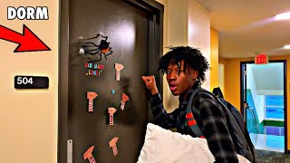 Asking Random College Students If I Could Sleepover Prank🛏 [upl. by Ahtibat]