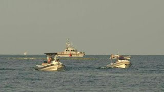 Crash dun avion au Lavandou réactions de plaisanciers  AFP [upl. by Aicekat]