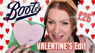 NEW BOOTS LOVE LANGUAGE VALENTINES BEAUTY EDIT UNBOXING  COSTS £25 [upl. by Oidgime]