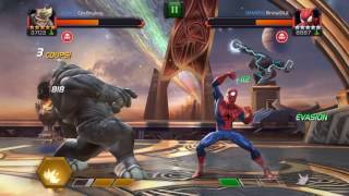 MCOC Rhino vs Spiderman test duel [upl. by Anoel266]