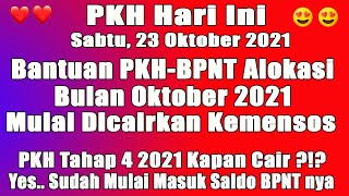 pkh hari ini pkh tahap 4 2021 yes kapan cair bantuan pkh bpnt mulai cair pencairan pkh tahap 4 2021 [upl. by Niatsirhc]