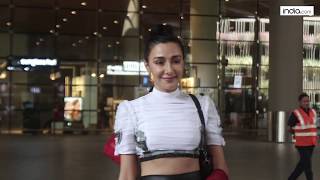 Airlift actor Feryna Wazheir spotted at Mumbai Airport after Commando 3 London schedule [upl. by Griseldis]