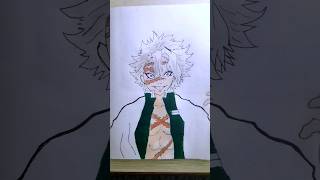 Drawing Sanemi Shinazugawa  🔥 DemonSlayer drawinganime shorts sanemi demonslayer [upl. by Riannon547]