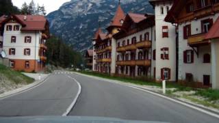 Sulle strade delle Dolomiti da Cortina a Dobbiaco 20170729 [upl. by Anaer]