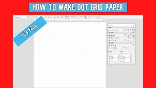 How to Make Dot Grid Paper  Its so EASY [upl. by Gittle]