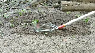 WolfGarten Garden Tiller Soil Crumbler Working Slow motion [upl. by Yob]