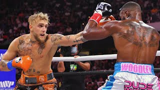 Jake Paul Scores Insane KO of Tyron Woodley In Round 6  SHOWTIME PPV [upl. by Sidon]